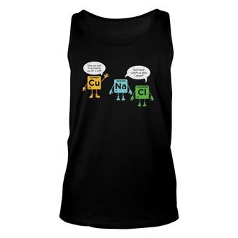 Science Chemistry Periodic Table Funny Scientist Nerd Geeks Unisex Tank Top | Mazezy