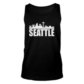 Seattle Skyline Washington Seattle City Gift Unisex Tank Top | Mazezy
