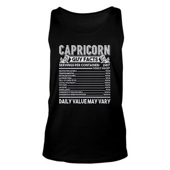 Seecrab Capricorn Guy Facts Unisex Tank Top | Mazezy