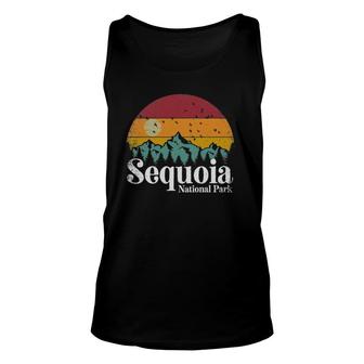 Sequoia National Park Retro Style Hiking Vintage Camping Unisex Tank Top | Mazezy