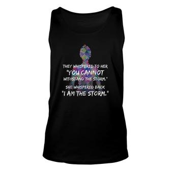 She Whispered Back I Am The Storm Unisex Tank Top | Mazezy CA