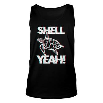 Shell Funny Tortoise Gift Marine Animal Turtle Graphic Yeah Unisex Tank Top | Mazezy