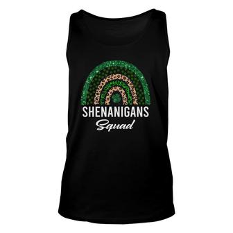 Shenanigans Squad St Patricks Day Costume Rainbow Tank Top | Mazezy