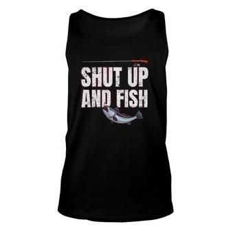 Shut Up And Fish Unisex Tank Top | Mazezy