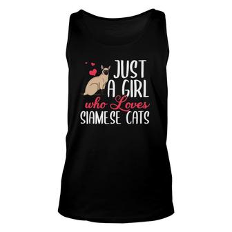 Siamese Cat Gift Kitten Owner Lover Unisex Tank Top | Mazezy