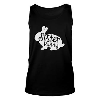Sister Bunny Cute Rabbit Family Easter Gift Unisex Tank Top | Mazezy