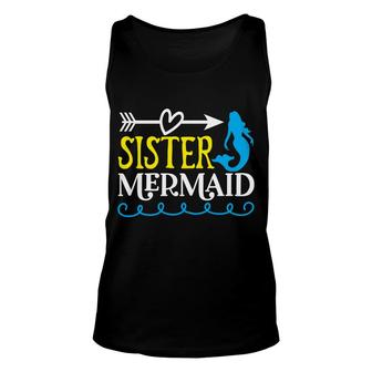 Sister Love Mermaid Mermaid Matching Family Unisex Tank Top - Thegiftio UK