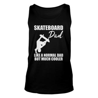 Mens Skateboarder Skateboard Dad Skate Trick Cool Quote Tank Top | Mazezy