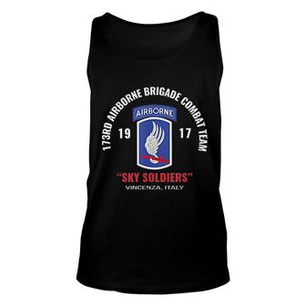 Sky Soldiers 173rd Airborne Combat Team Unisex Tank Top | Mazezy