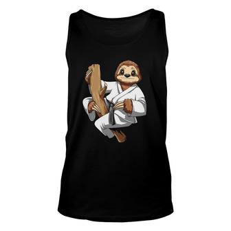 Sloth Jiu Jitsu Karate Sloth Martial Arts Sloth Taekwondo Unisex Tank Top | Mazezy