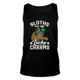 Sloths Are My Lucky Charms St Patricks Day Unisex Tank Top | Mazezy