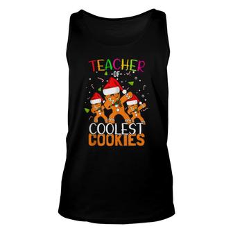Smart Teacher Of Coolest Cookies Dabbing Gingerbread Man Dab Tank Top | Mazezy