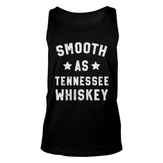 Smooth As Tennessee Whiskey Vintage Drinking Unisex Tank Top | Mazezy