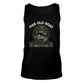 Sober - Sobriety Gift Ideas For Men 12 Years Sober Unisex Tank Top | Mazezy