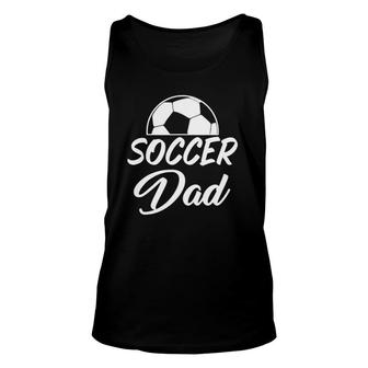 Soccer Dad Word Letter Print Tee For Soccer Players And Coac Tank Top | Mazezy