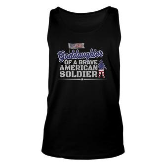 Soldier Godfather Godmother Proud Goddaughter Military Unisex Tank Top | Mazezy