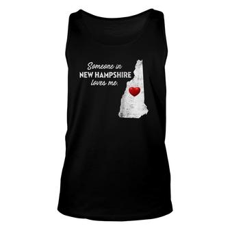 Someone In New Hampshire Loves Me New Hampshire Nh Raglan Baseball Tee Tank Top | Mazezy