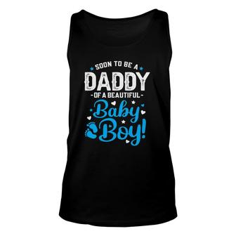 Mens Soon To Be A Daddy Of A Baby Boy New Dad Expecting Father Tank Top | Mazezy