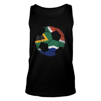 South Africa Soccer Ball Flag Jersey African Football Unisex Tank Top | Mazezy