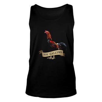 Soy Gallero Gamefowl Rooster Cockfighting Unisex Tank Top - Thegiftio
