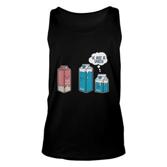 Soy Milk He Must Be Spanish Funny Unisex Tank Top - Thegiftio UK