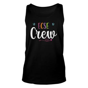 Sped Early Childhood Special Education Ecse Crew Teacher Unisex Tank Top | Mazezy