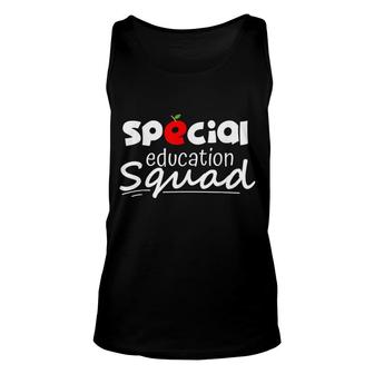 Sped Special Education Squad Apple Unisex Tank Top | Mazezy