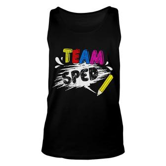 Sped Special Education Team Sped Unisex Tank Top | Mazezy