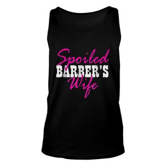 Spoiled Wife Of A Barber Fun Unisex Tank Top | Mazezy