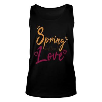 Spring Best Time To Love Pink Easter Day Unisex Tank Top - Thegiftio