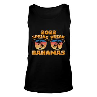 Spring Break Bahamas 2022 Vintage Matching Cool Sunglasses Unisex Tank Top | Mazezy