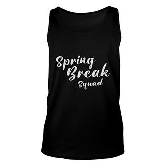 Spring Break Squad 2022 Family Matching Group Vacation Beach Unisex Tank Top - Thegiftio UK