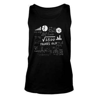 Square Root 50 Years Old Gift Funny 50Th Birthday Unisex Tank Top | Mazezy DE
