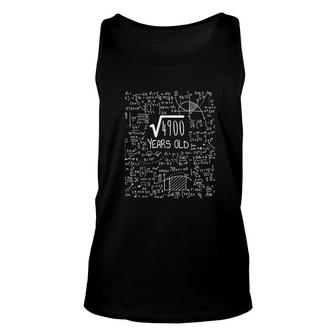 Square Root Of 4900 70 Years Old Unisex Tank Top | Mazezy
