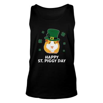 St Patrick's Day Guinea Pig Cavy Shamrock Leprechaun Unisex Tank Top - Thegiftio UK