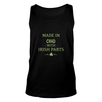 St Patricks Day Shamrock Made In Chad With Irish Parts Country Love Proud Nationality Tank Top | Mazezy CA