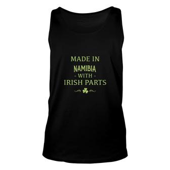 St Patricks Day Shamrock Made In Namibia With Irish Parts Country Love Proud Nationality Tank Top | Mazezy