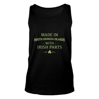 St Patricks Day Shamrock Made In South Georgia Islands With Irish Parts Country Love Proud Nationality Tank Top | Mazezy