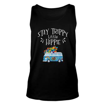 Stay Trippy Little Hippie Gifts For Hippie Alien Unisex Tank Top - Thegiftio UK