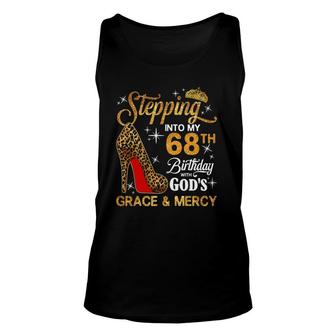 Womens Stepping Into My 68Th Birthday With God's Grace And Mercy Tank Top | Mazezy
