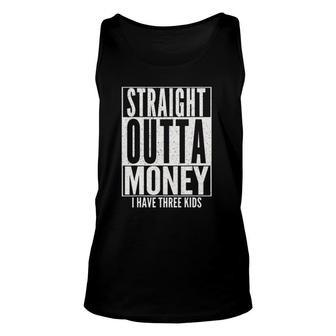 Straight Outta Money Father's Day Dad Mens Womens Tank Top | Mazezy