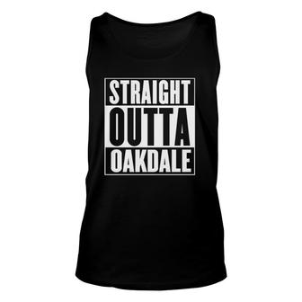 Straight Outta Oakdale California Unisex Tank Top | Mazezy