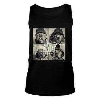 Straight Outta Rescue Pitbull Unisex Tank Top | Mazezy
