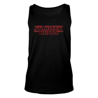 Stronger Things Parody Athletic Fitness Workout Gym Unisex Tank Top | Mazezy