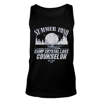 Summer 1980 Camp Crystal Lake Counselor Unisex Tank Top | Mazezy