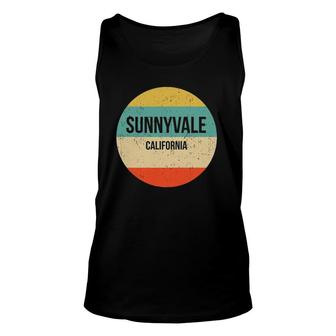 Sunnyvale California Sunnyvale Vintage Retro Unisex Tank Top | Mazezy