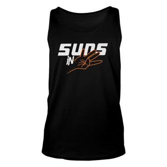 Suns In Four Basketball Sporty Purple Unisex Tank Top | Mazezy