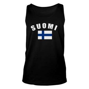 Suomi Finland Flag Finnish National Country Flag Suomi Flag Unisex Tank Top | Mazezy