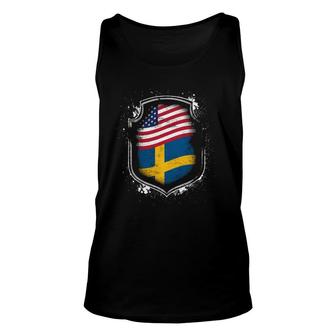 Swedish American Flags Of Sweden And America Unisex Tank Top | Mazezy AU