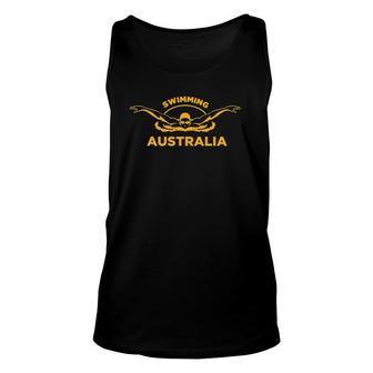 Swimming Australia Support The Team Pool Unisex Tank Top | Mazezy